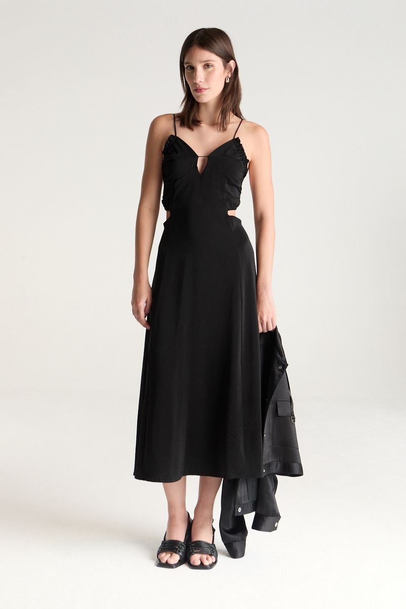 VESTIDO LONG RUFFLES