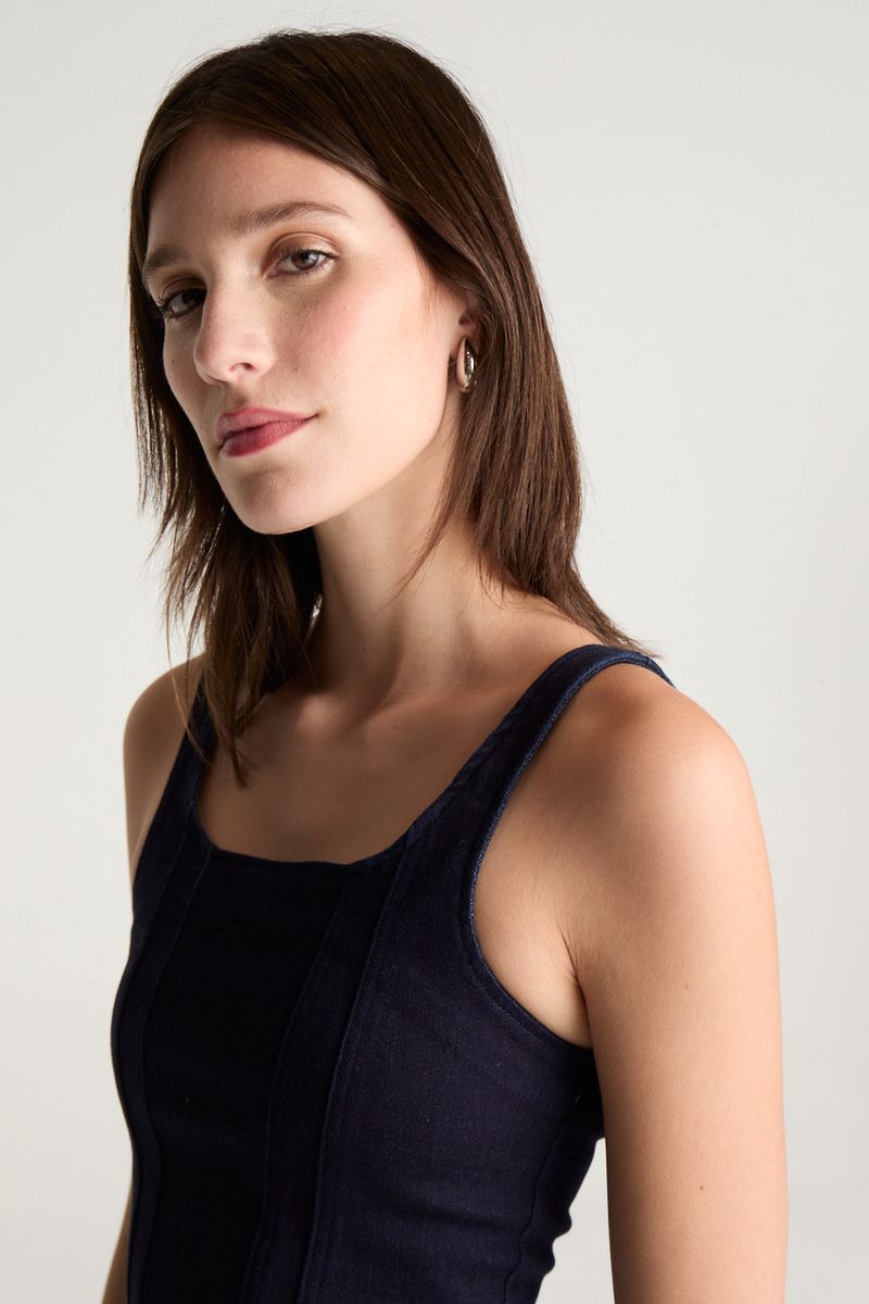 TOP CORSET DENIM