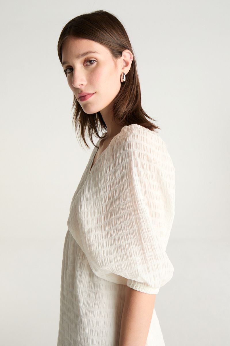 VESTIDO SHORT CLOQUE