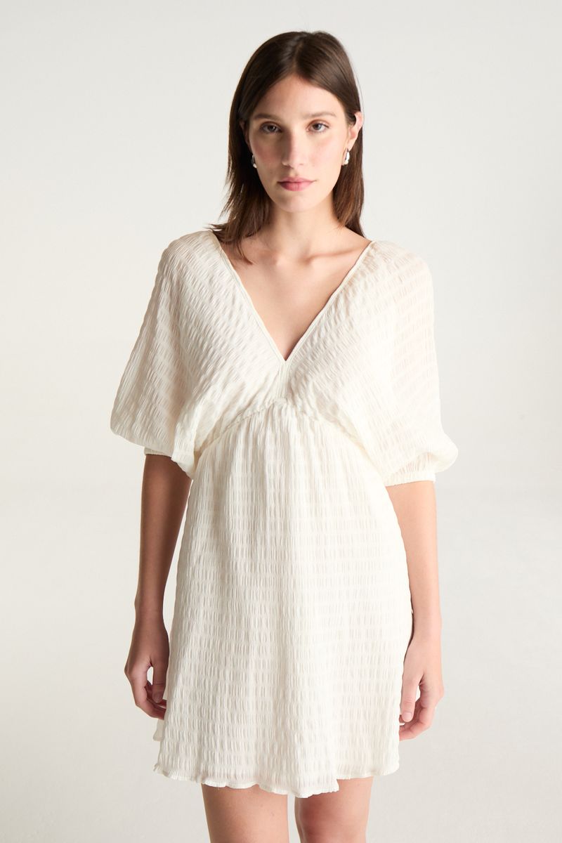 VESTIDO SHORT CLOQUE