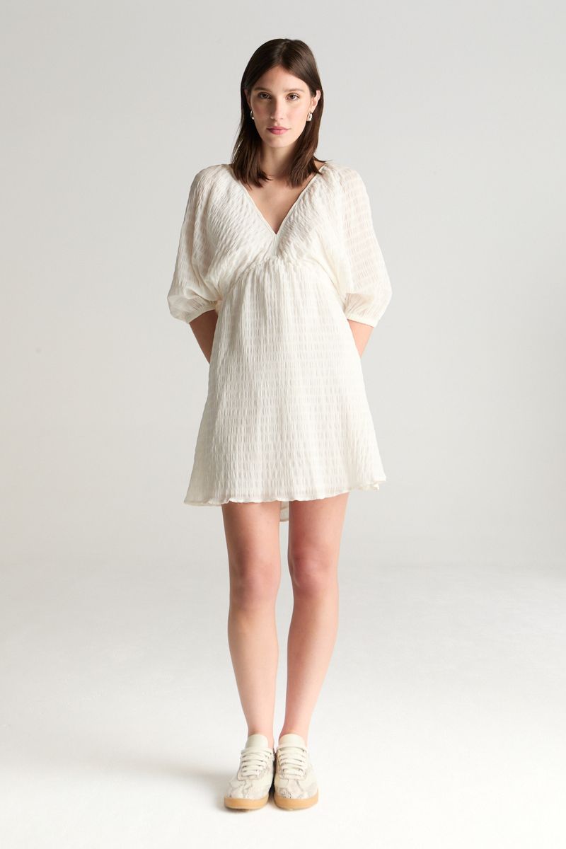 VESTIDO SHORT CLOQUE