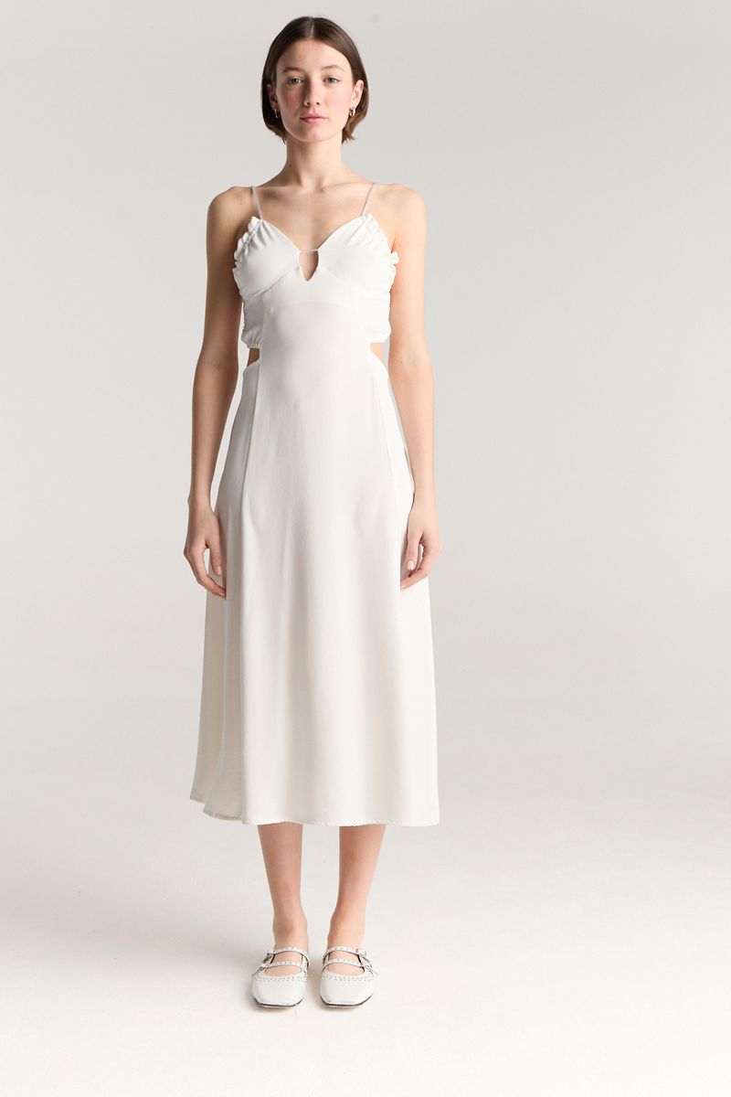 VESTIDO LONG RUFFLES