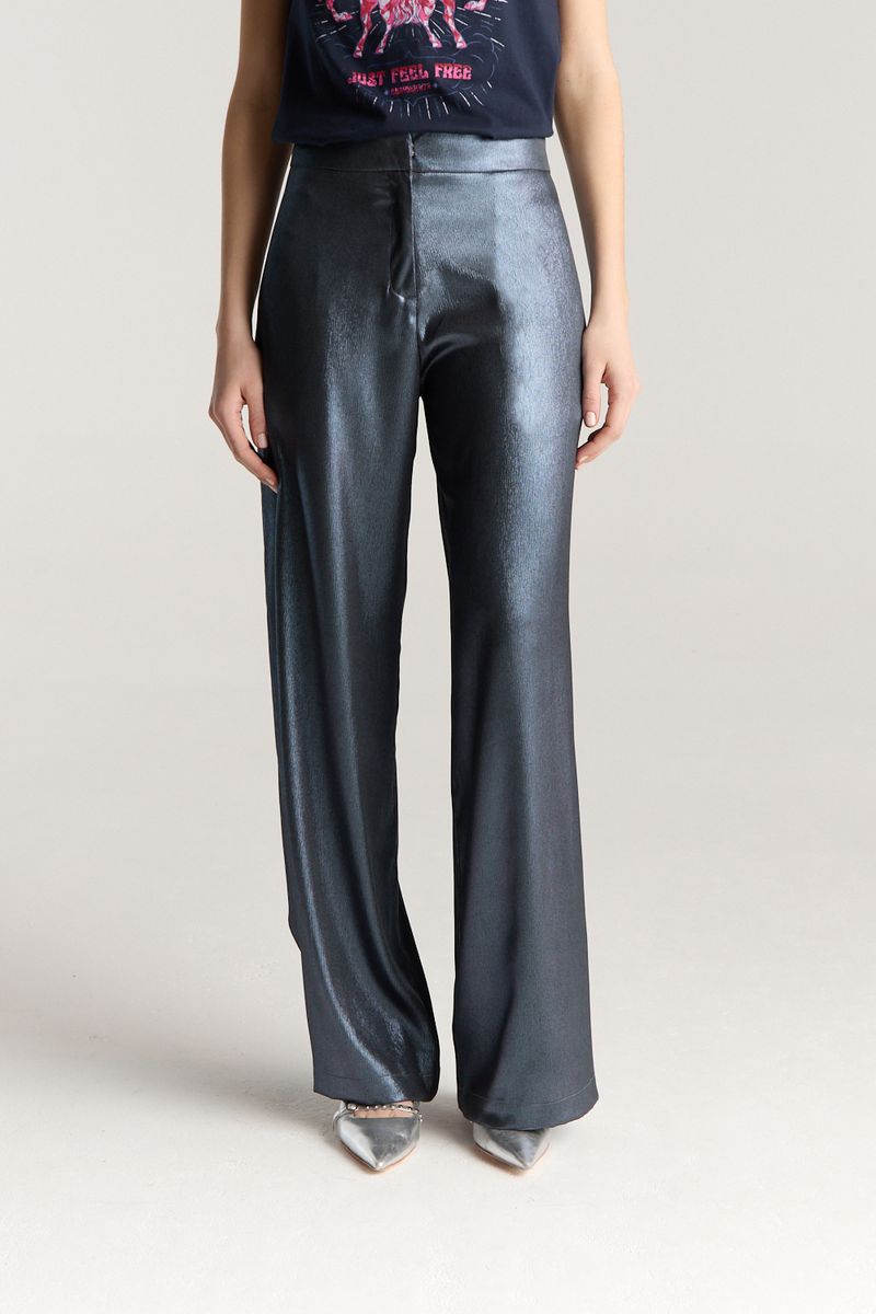 PANTALON METALLIC NIGTH PLEATED