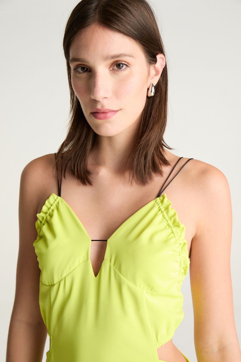 VESTIDO LONG RUFFLES