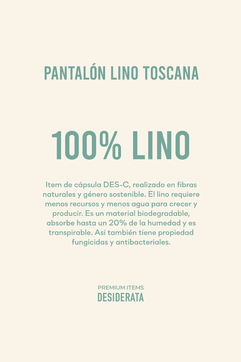 PANTALON LINO PREMIUM TOSCANA