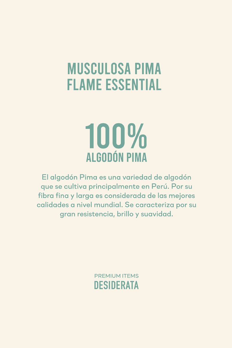 MUSCULOSA PIMA FLAME ESSENTIAL