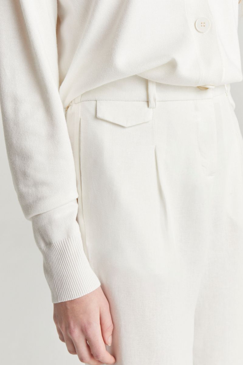 PANTALON LINO GARDENIA