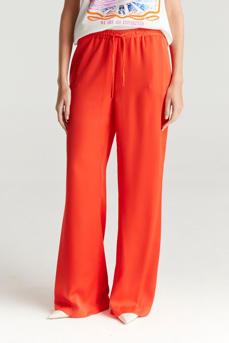 PANTALON SATEN NIGHT - GARDENIA