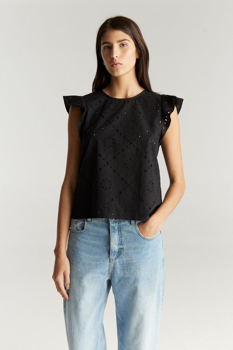 CAMISA BRODERIE RHOMBUS