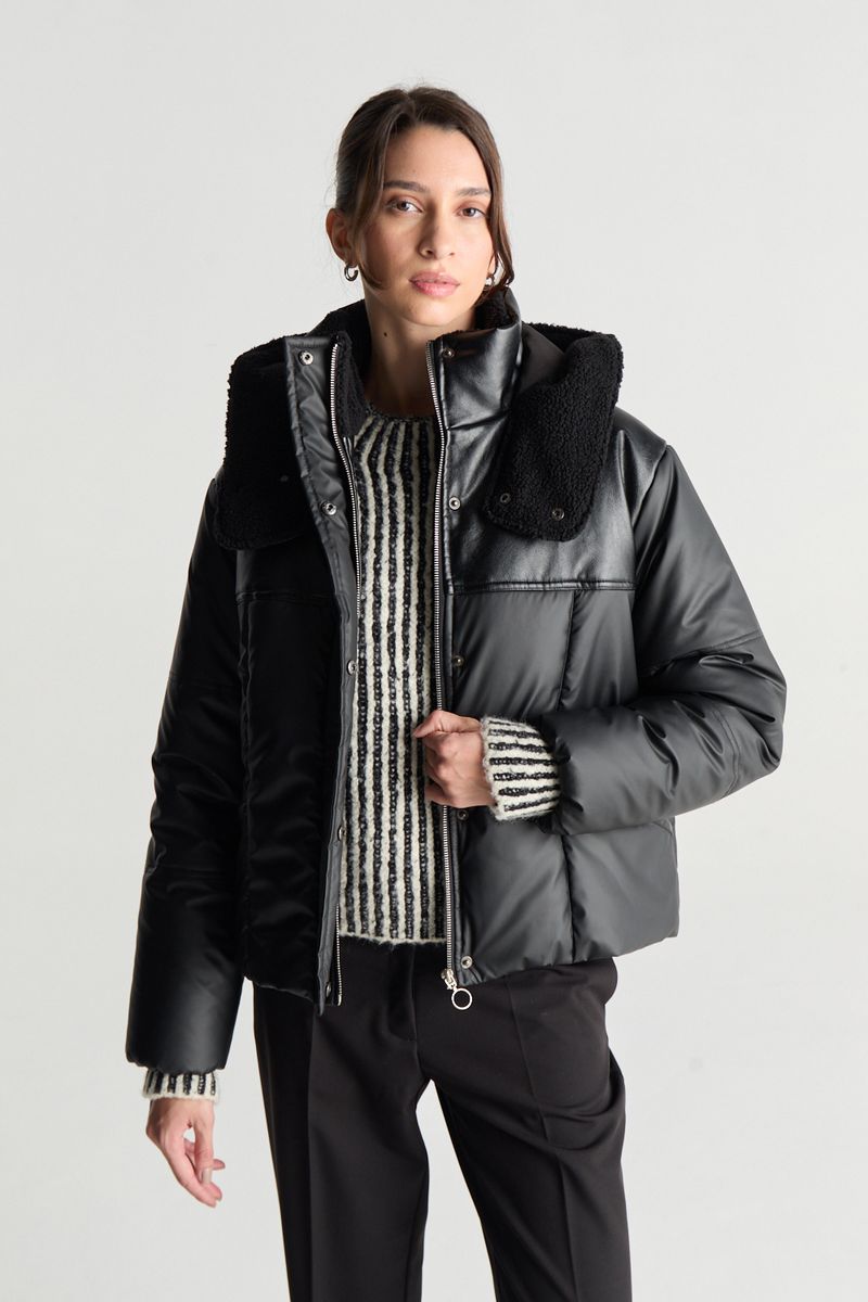 CAMPERA MIXED TEXTURES