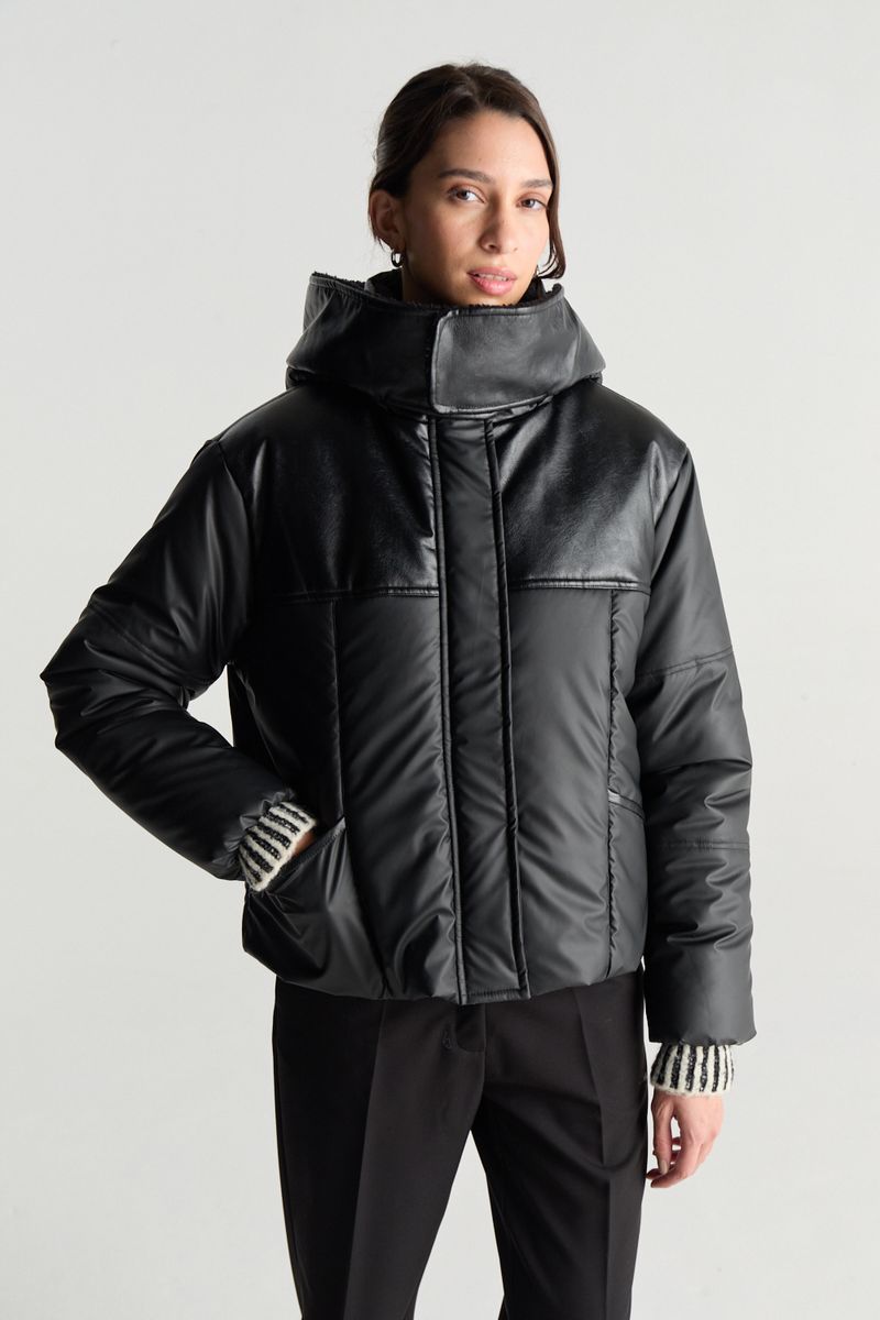CAMPERA MIXED TEXTURES