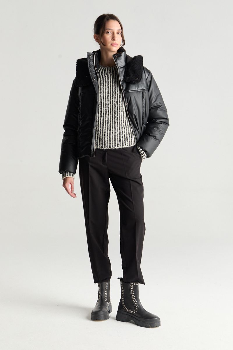 CAMPERA MIXED TEXTURES