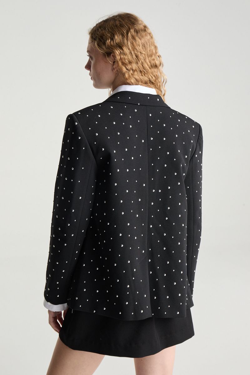 BLAZER EMBELISH BLACK