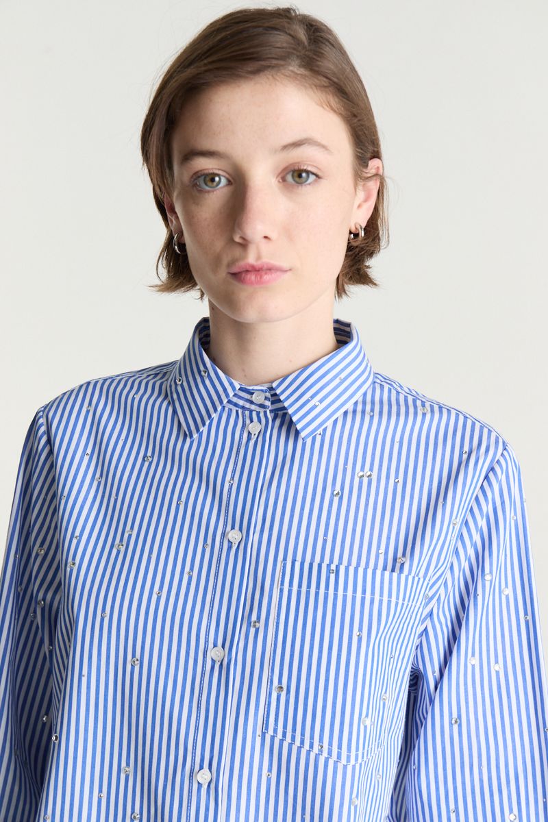 CAMISA STRIPED STONES