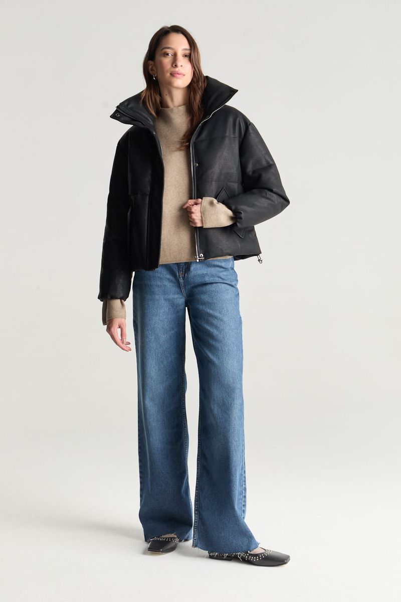 CAMPERA LEATHER PUFFER