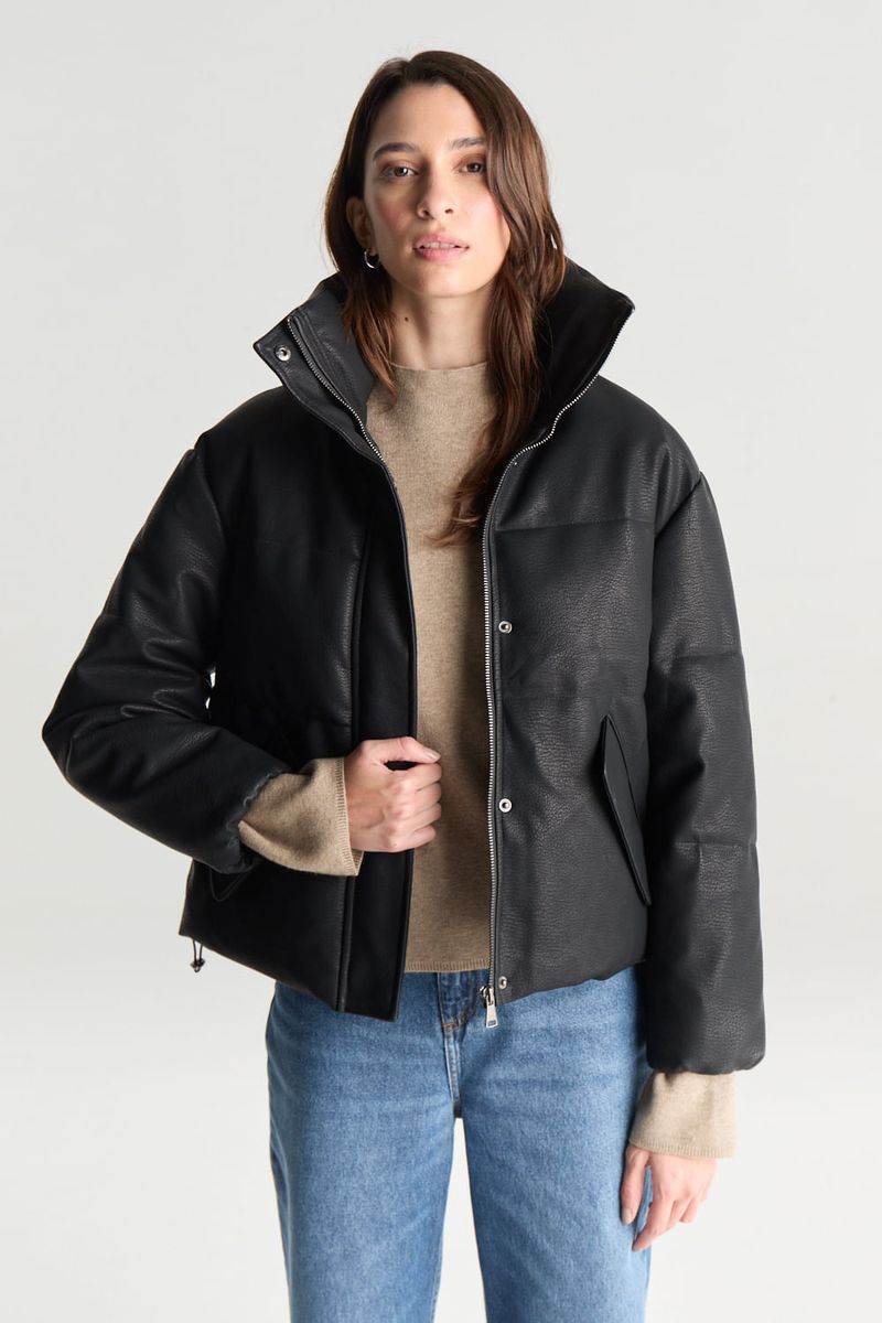 CAMPERA LEATHER PUFFER