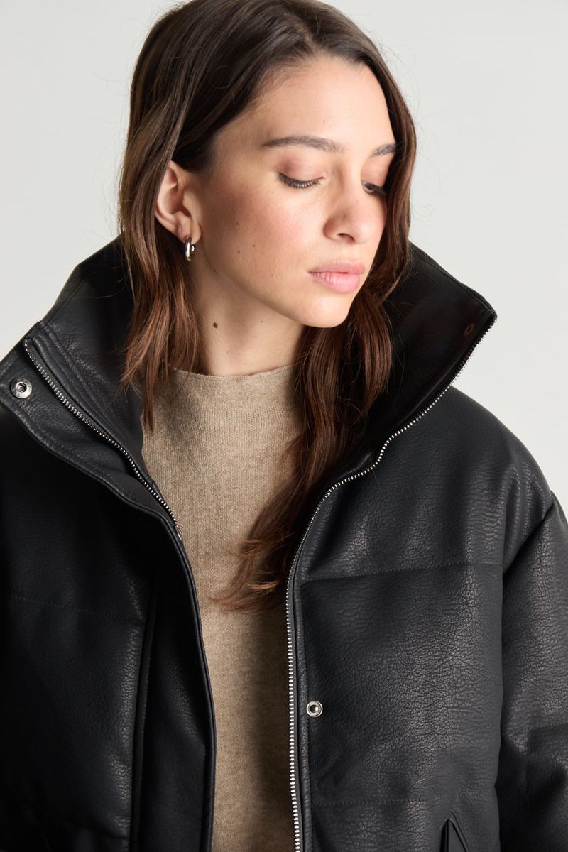 CAMPERA LEATHER PUFFER