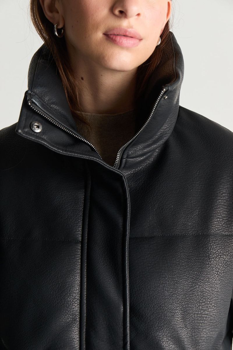 CAMPERA LEATHER PUFFER