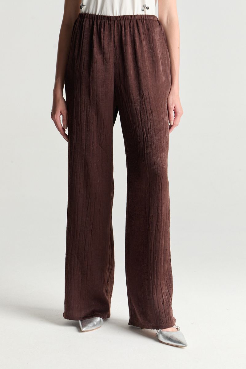 PANTALON SATEN CRINKLED