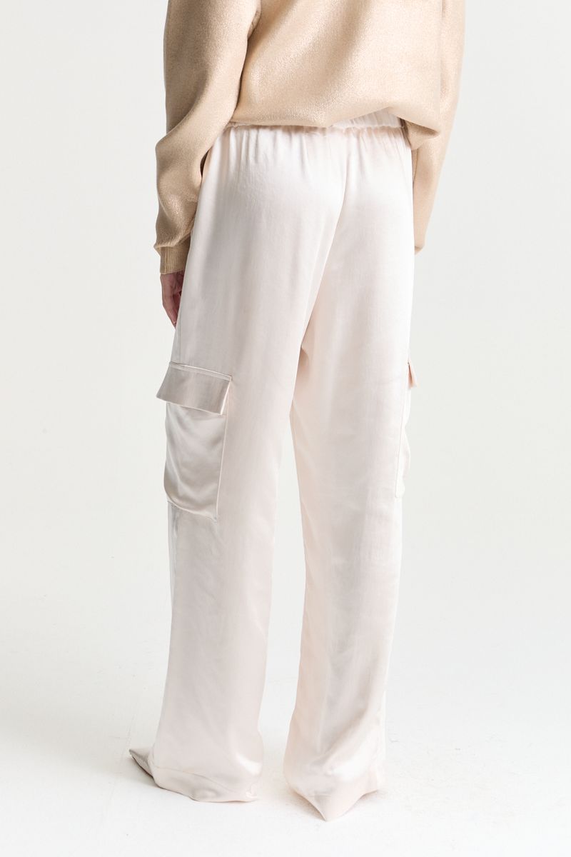 PANTALON CARGO SATEN