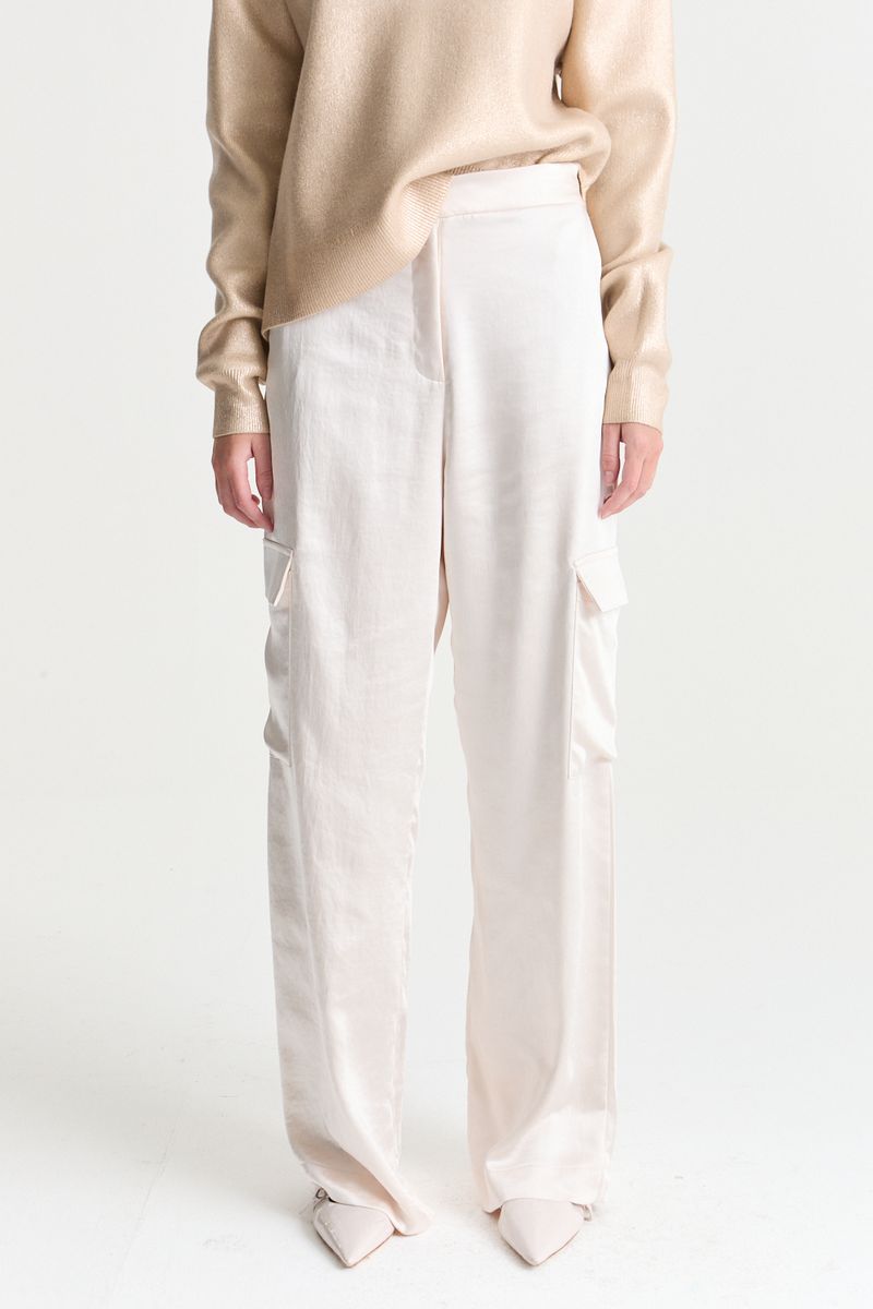 PANTALON CARGO SATEN