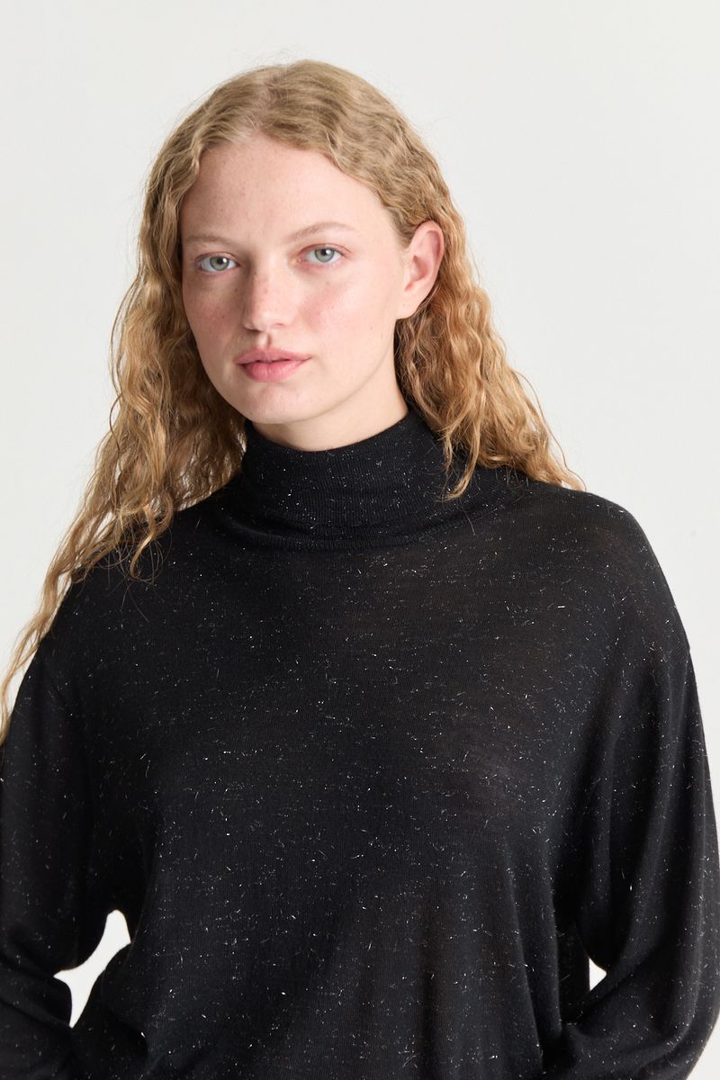 SWEATER TURTLE ESSENTIAL LUREX
