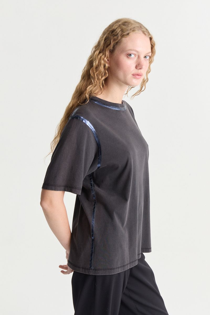 REMERA COTTON WASHED FOIL