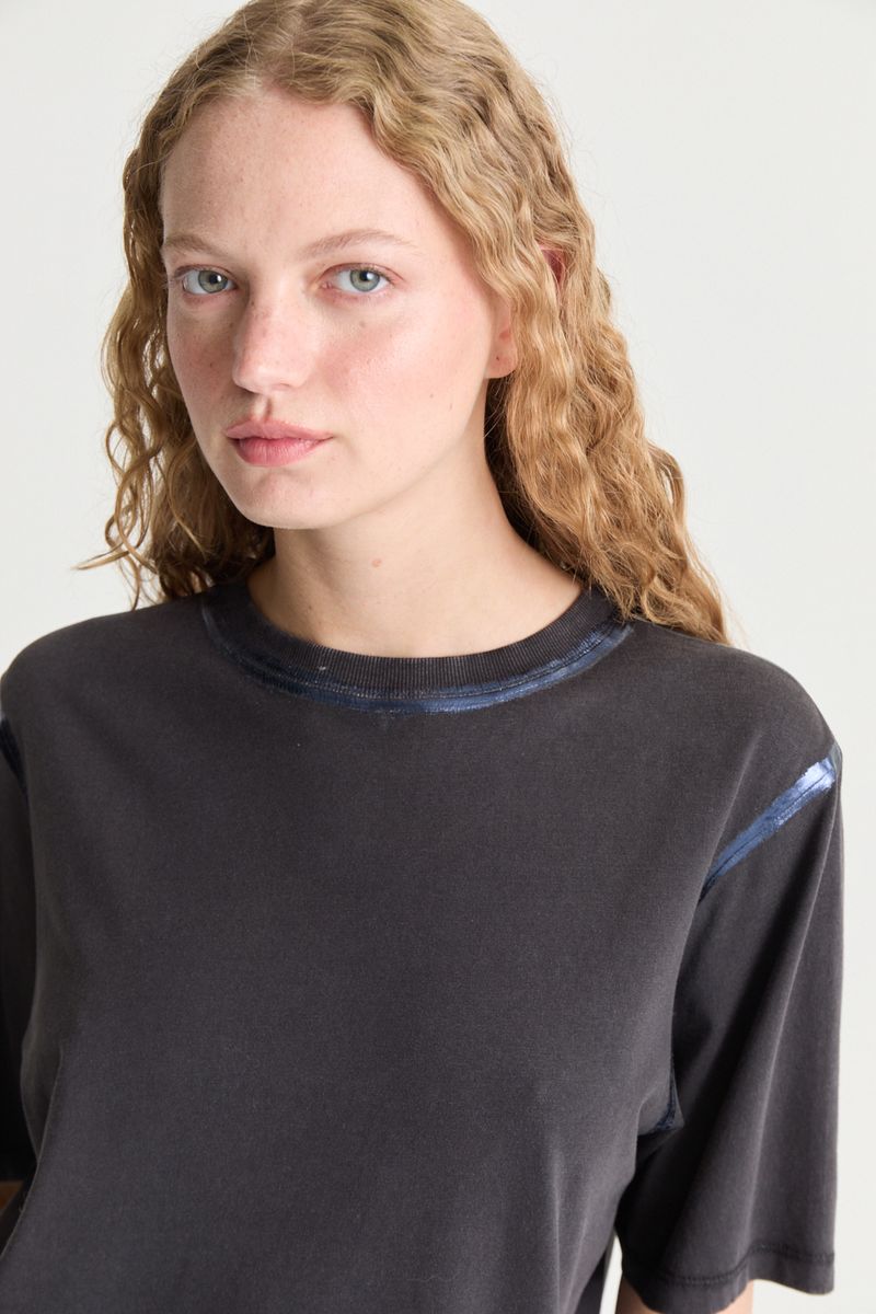 REMERA COTTON WASHED FOIL