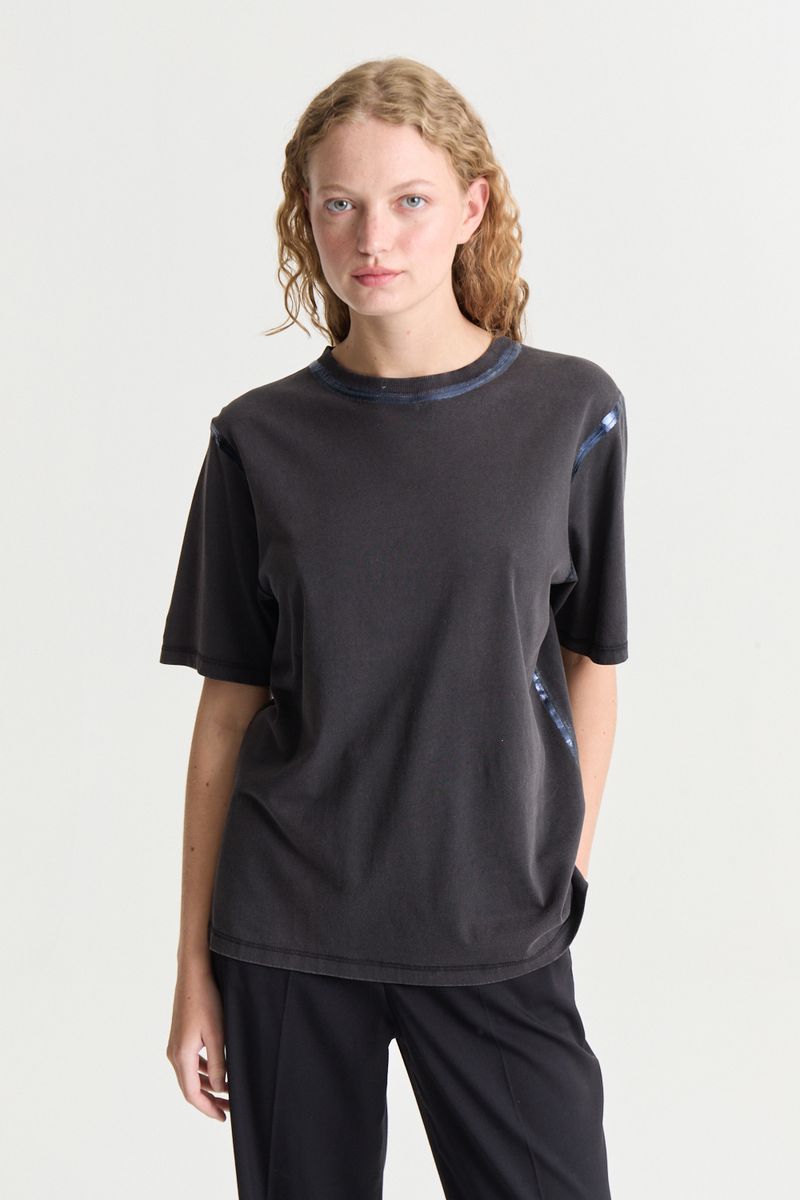 REMERA COTTON WASHED FOIL