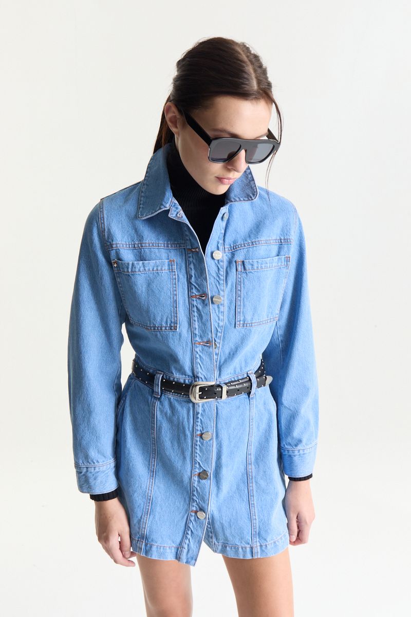 VESTIDO ML DENIM
