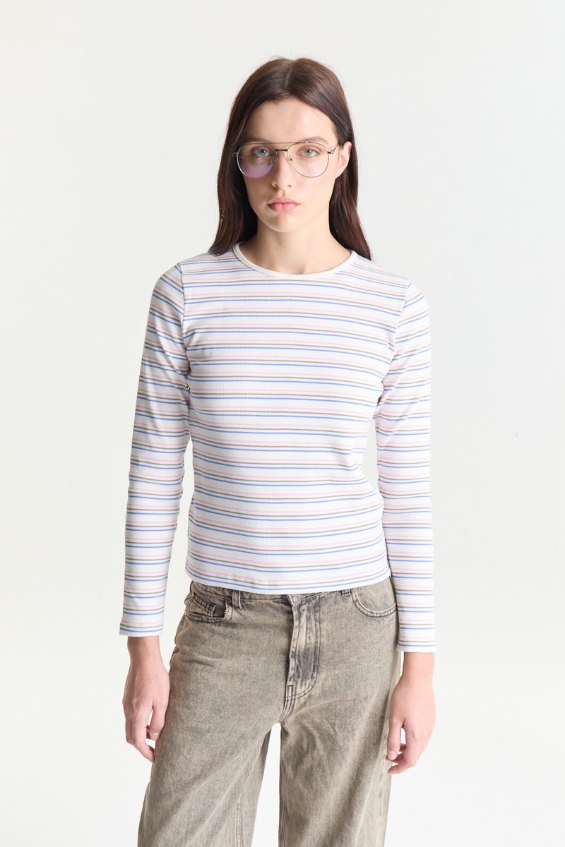 REMERA RIBB STRIPES COLOR