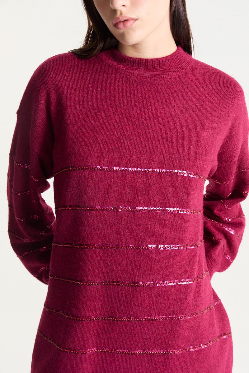 SWEATER STRIPE SEQUINS