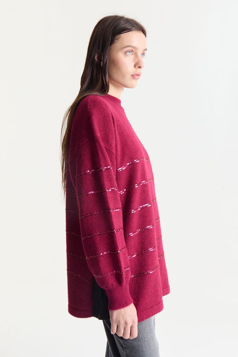 SWEATER STRIPE SEQUINS