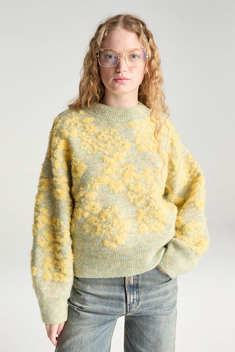 SWEATER JACQUARD FLEUR