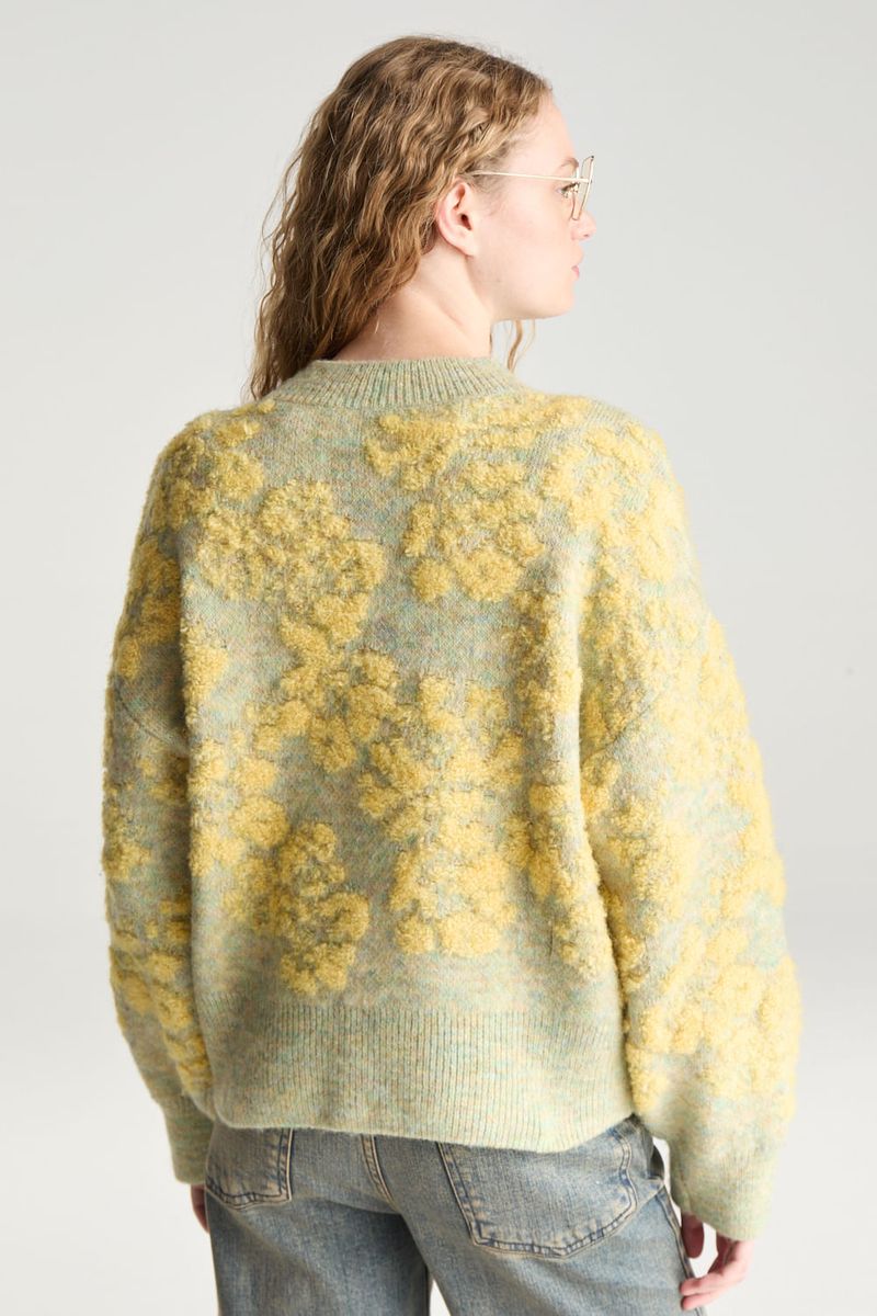 SWEATER JACQUARD FLEUR