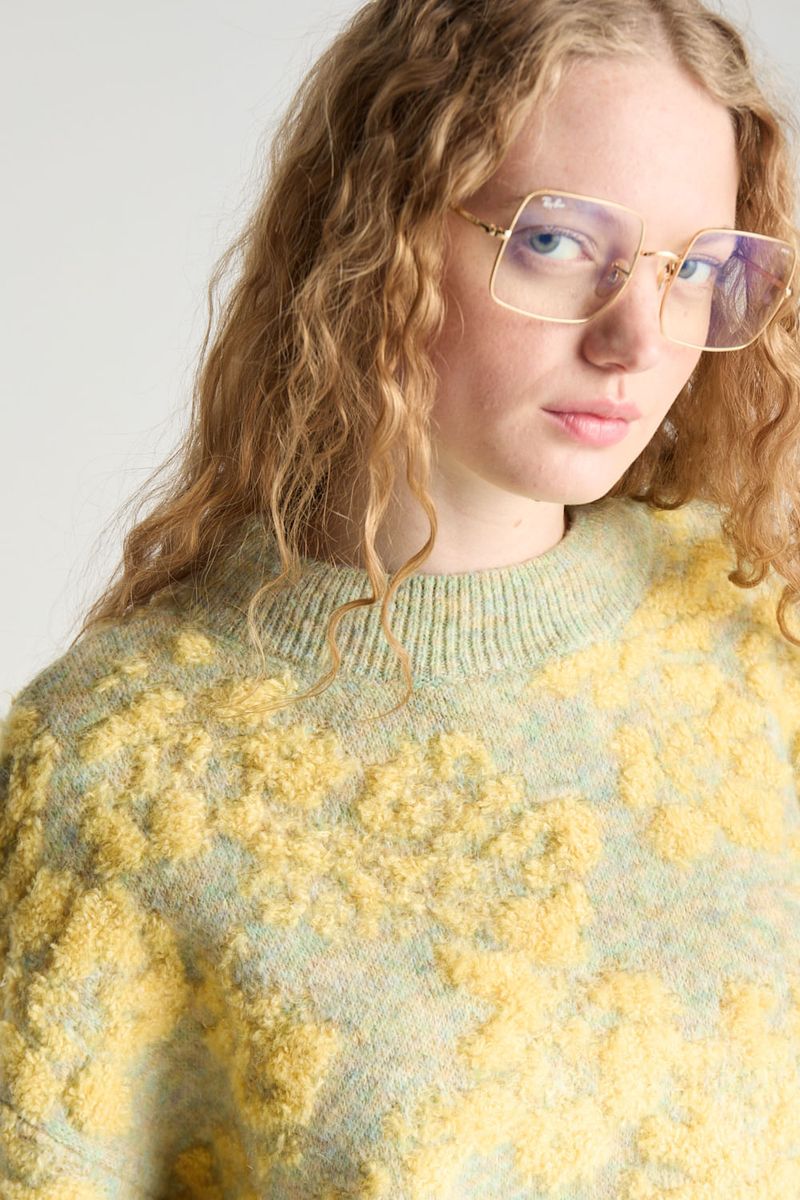 SWEATER JACQUARD FLEUR