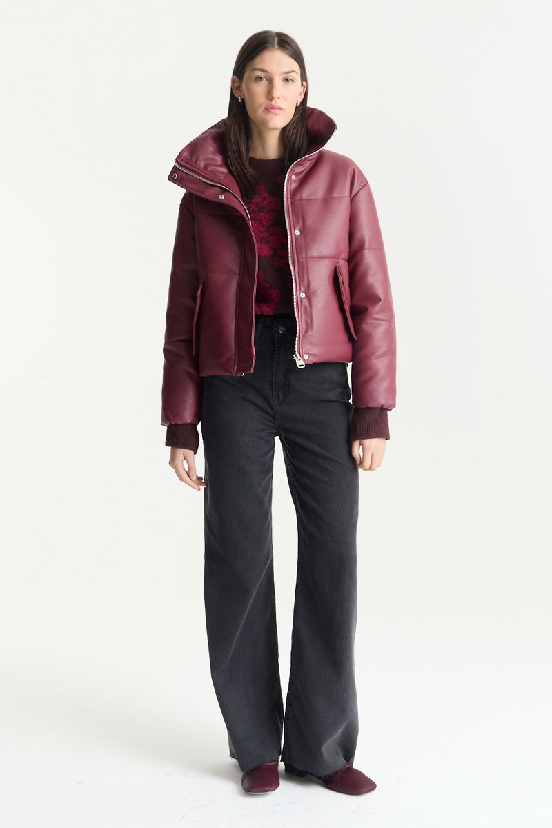 CAMPERA LEATHER PUFFER