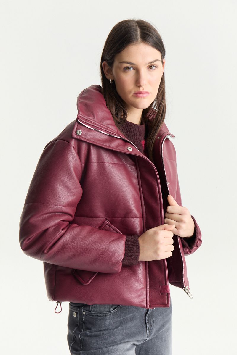 CAMPERA LEATHER PUFFER