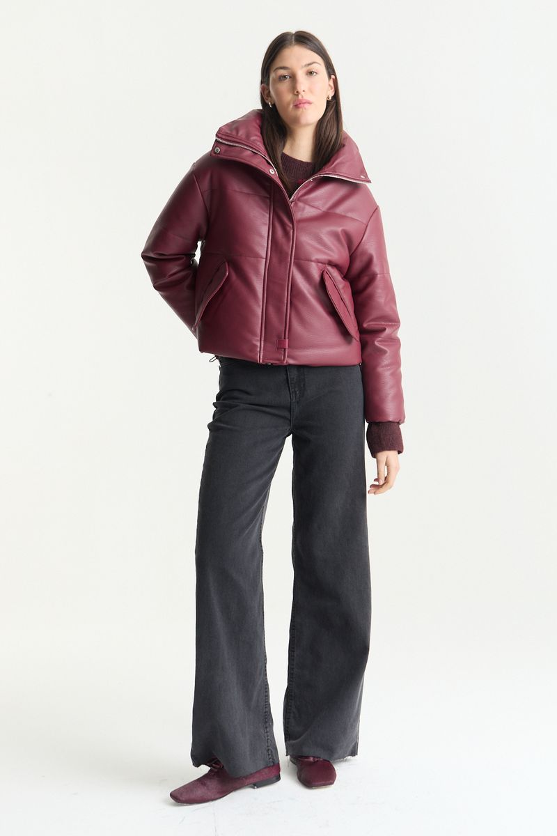 CAMPERA LEATHER PUFFER