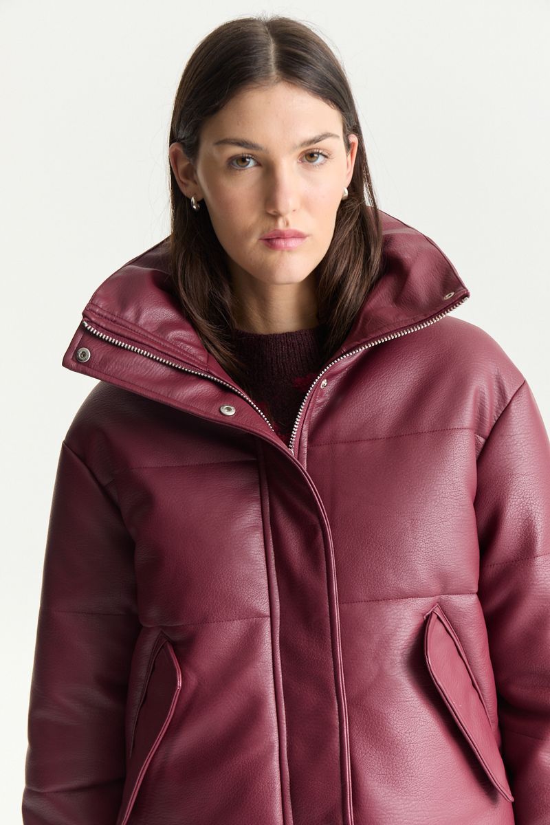 CAMPERA LEATHER PUFFER
