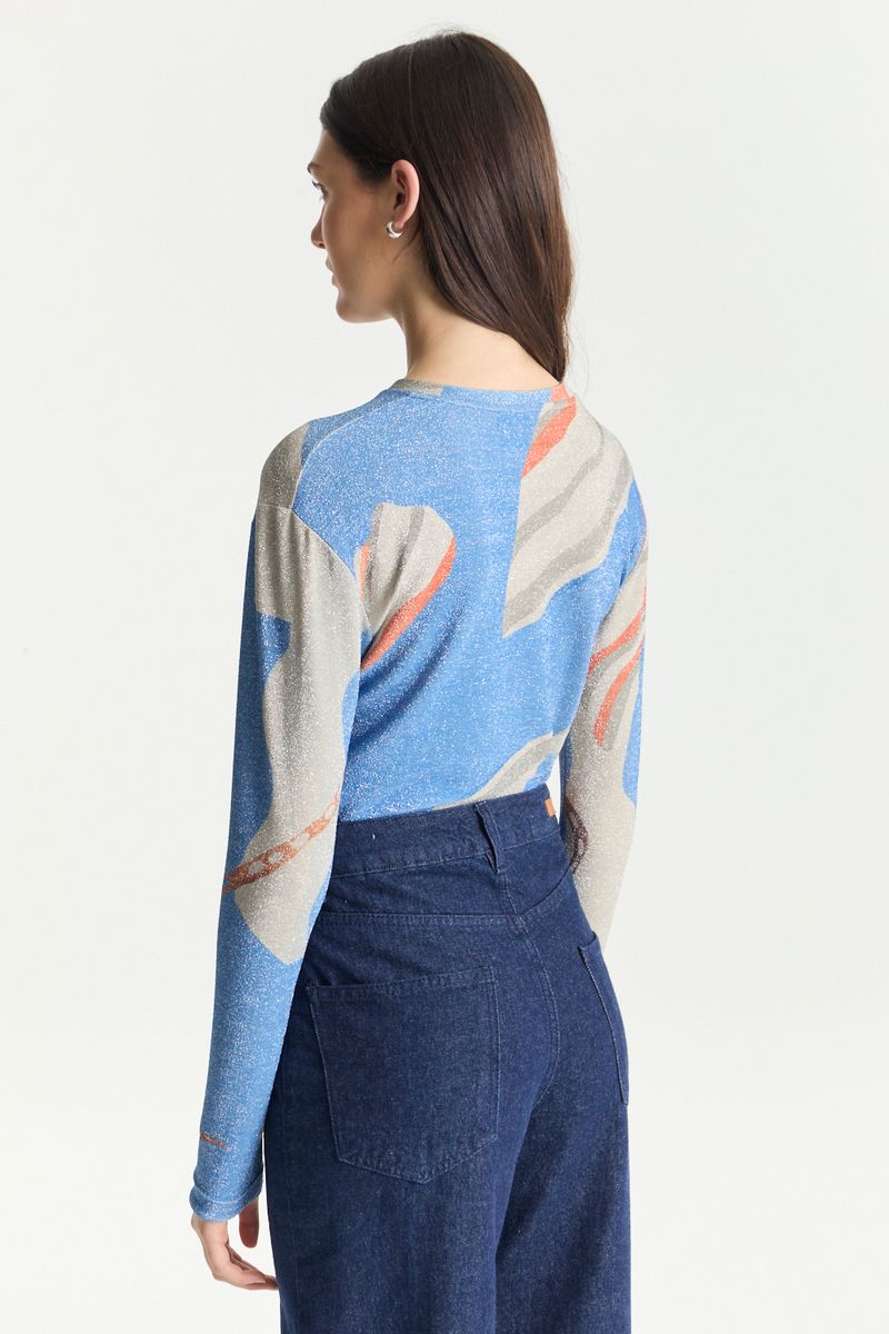 REMERA LUREX CELESTE NAJT
