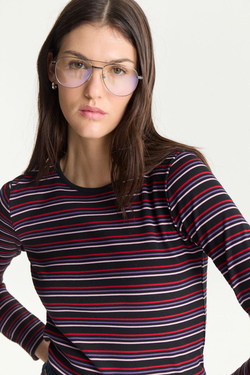 REMERA RIBB STRIPES COLOR