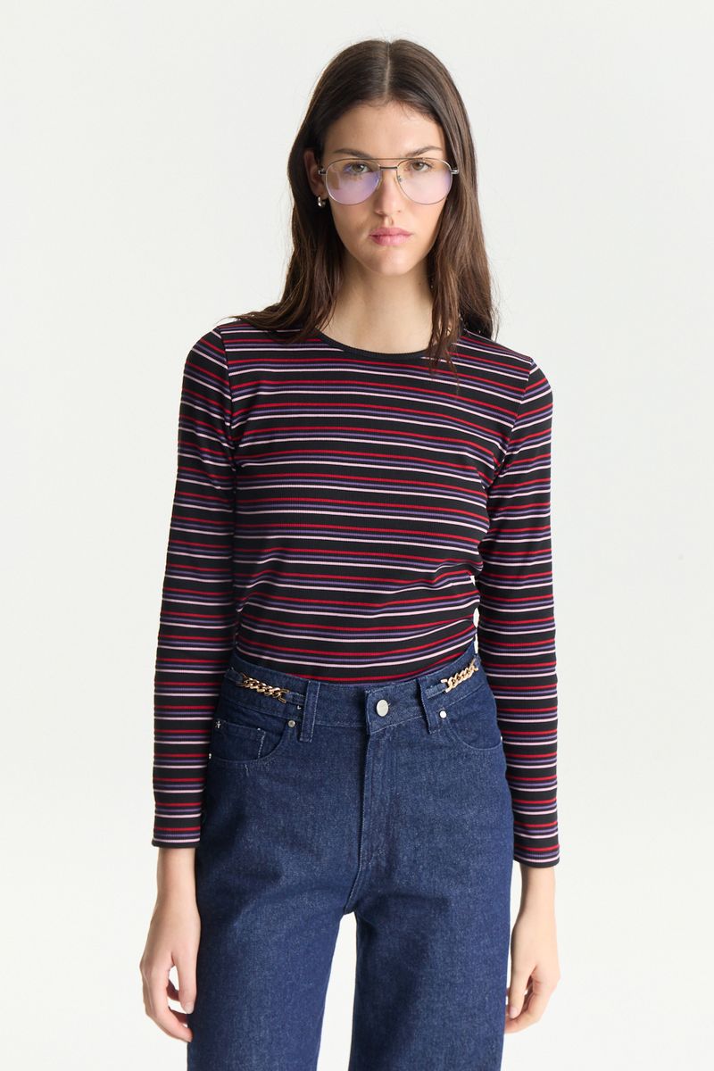 REMERA RIBB STRIPES COLOR