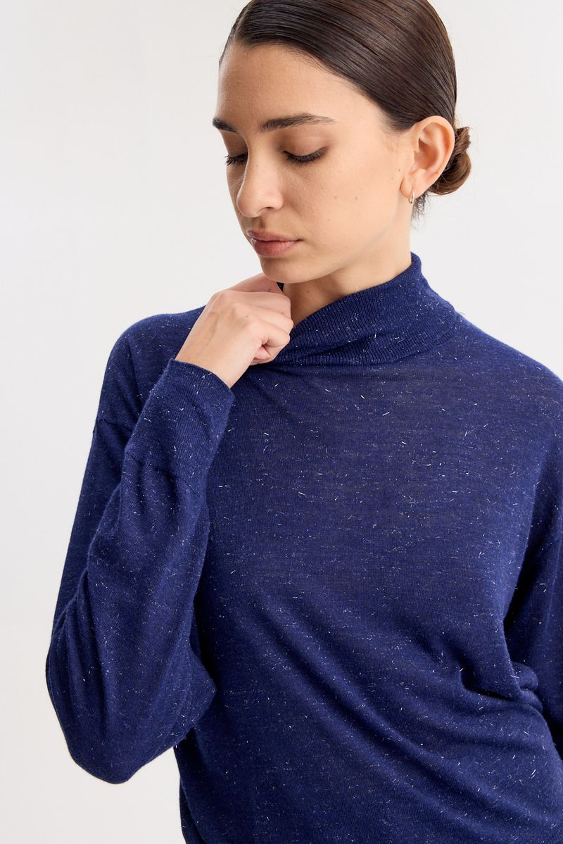 SWEATER TURTLE ESSENTIAL LUREX