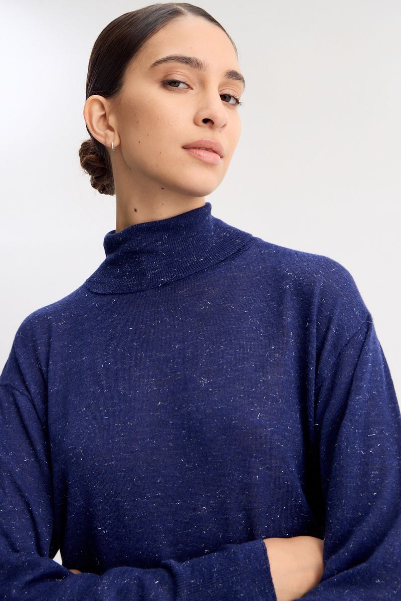 SWEATER TURTLE ESSENTIAL LUREX