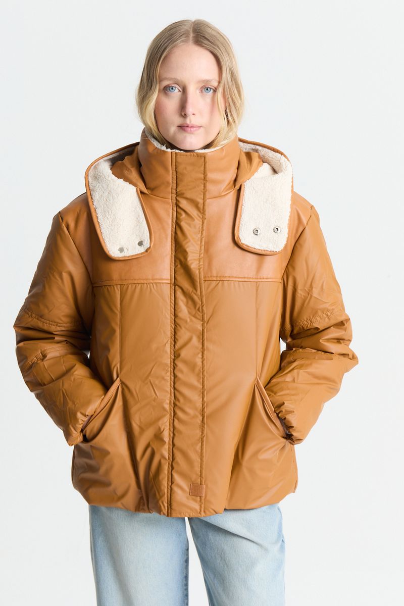 CAMPERA MIXED TEXTURES