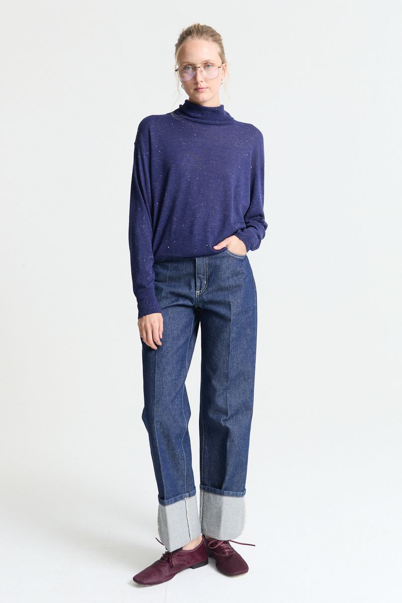 SWEATER TURTLE ESSENTIAL LUREX