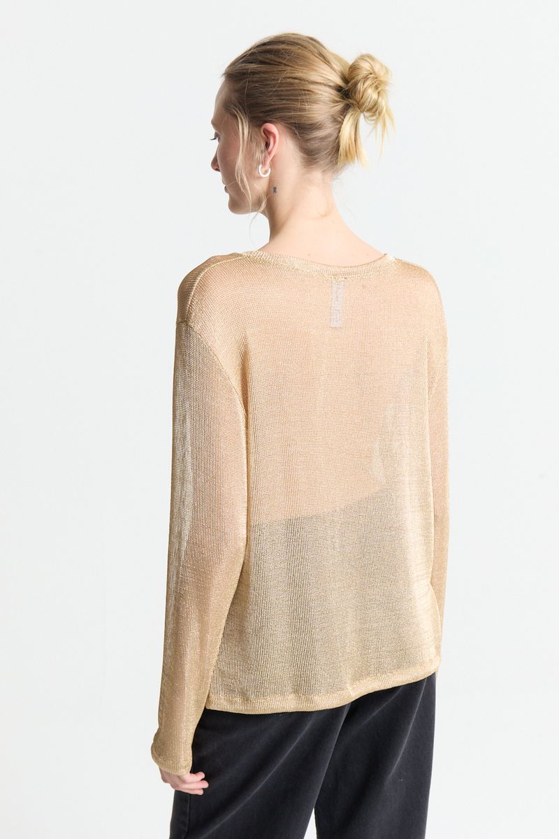 REMERA ML OVER MESH
