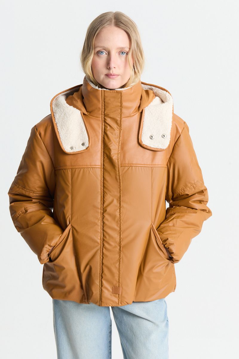 CAMPERA MIXED TEXTURES