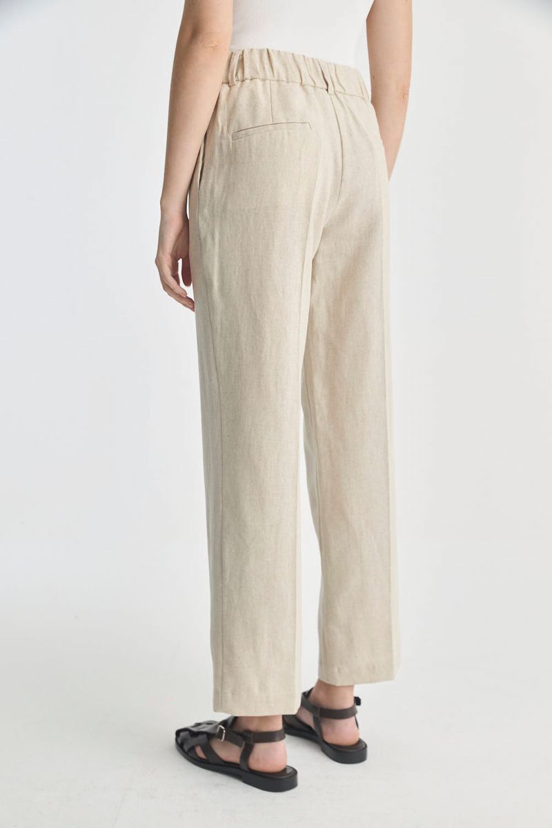 PANTALON LINO GARDENIA